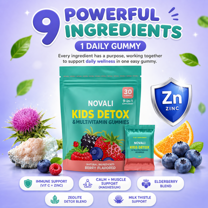 NOVALI – Kids Detox & Multivitamin Gummies