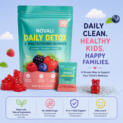 NOVALI – Kids Detox & Multivitamin Gummies